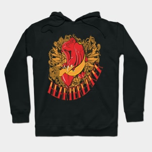 Tattoo Illustration Bird Of Prey Eagle Hoodie